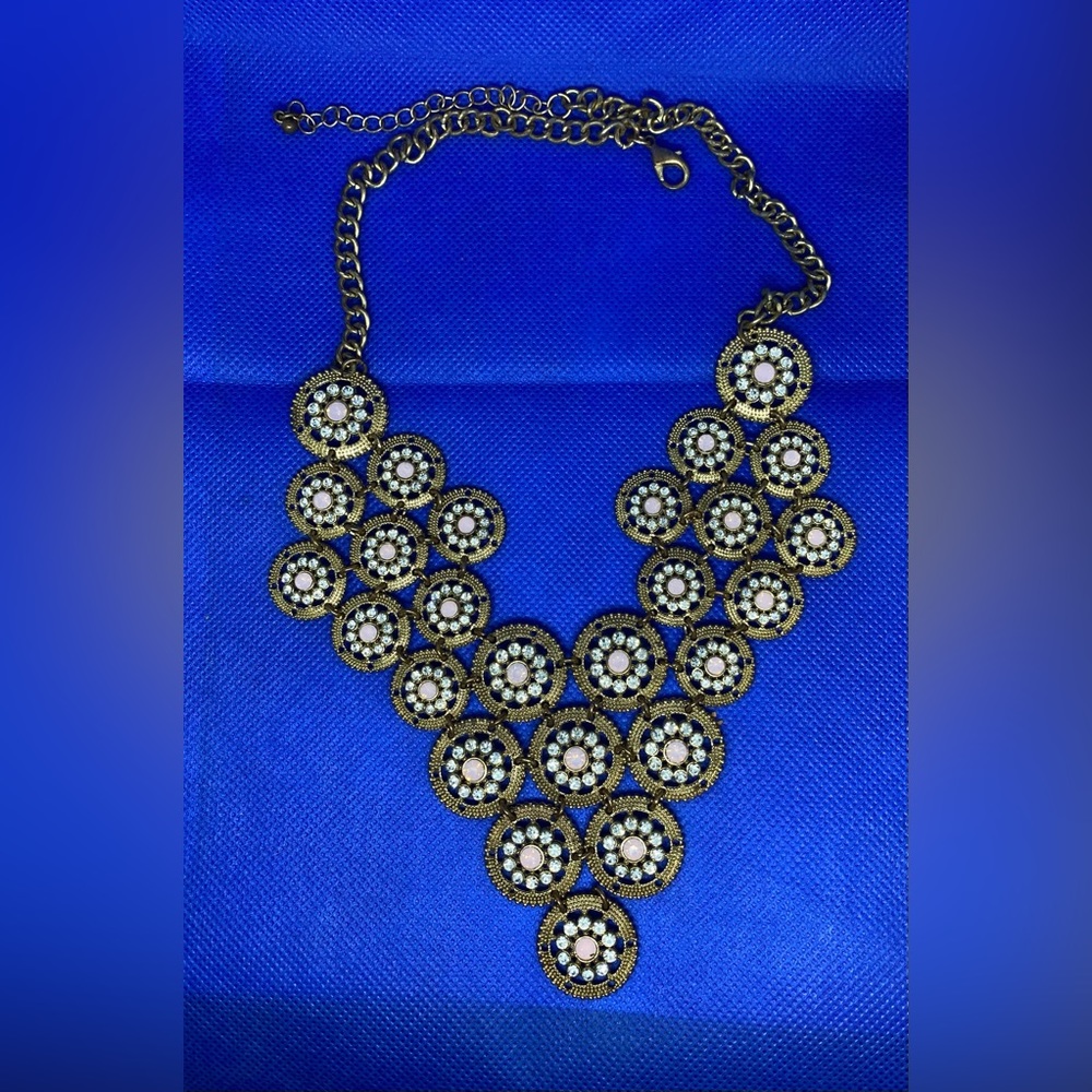 Goldstone Statement Necklace - image 1